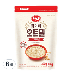 포스트 화이버 오트밀 오리지널 시리얼, 350g, 6개