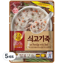 오뚜기 오즈키친 쇠고기죽, 450g, 5세트