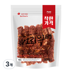 벨루츠 수제 유황오리목뼈 강아지간식 500g, 3개
