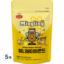 머거본 허니버터 아몬드, 100g, 5개