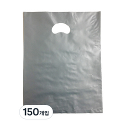 팩스타 펀칭 비닐 포장봉투 가로 30cm x 세로 40cm, 회색, 150개입