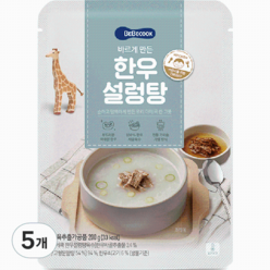 베베쿡 바르게 만든 한우설렁탕, 200g, 5개