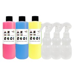 스노우키즈 스프레이물감 250ml 세트, 핑크 + 블루 + 옐로우, 1세트