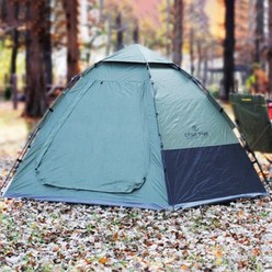 캠프타임 원터치 육각 돔 텐트 220 x 280 x 150 cm, 그린, 5~6인용