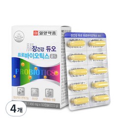 일양약품 장건강 듀오 프로바이오틱스 골드, 50정, 4개