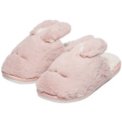 에이블팩토리 토끼 겨울 털 슬리퍼, S(240), 핑크, 1개
