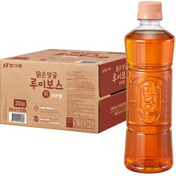 맑은얼굴 루이보스차 무라벨, 20개, 500ml