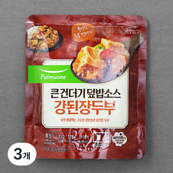 풀무원 큰건더기 덮밥소스 강된장두부, 170g, 3개