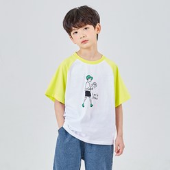 스푼 아동용 플레이볼 라글란 티셔츠