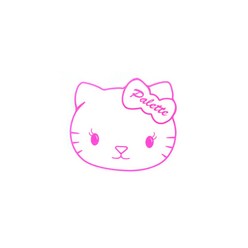 빅토리아21 고양이아크릴팔레트, 핑크, 1개