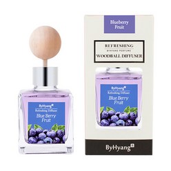 바이향 리프레싱 우드볼 디퓨져, 블루베리프릇, 100ml, 1개