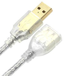 마하링크 USB 2.0 M/F실드 연장 몰딩 케이블, 1개, 3m