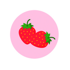 도나앤데코 정성을 담아 미니 딸기 스티커, 혼합 색상, 120개입