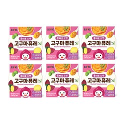 엘빈즈 통째로 으깬 곡물퓨레, 고구마, 90g, 6개