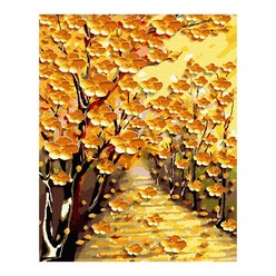 케이엠엘리 3D 황금나무 보석십자수 40 x 50 cm, 1개, 혼합색상