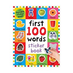 First 100 Words Sticker Book, PriddyBooks