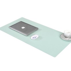 콩 K office 심플 컬러 테이블 키보드 패드 70 x 35 cm + 버클스트랩, 민트, 1세트