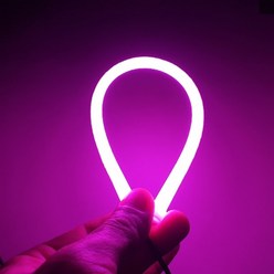 실리콘 면발광 LED바 30cm, 1개, 핑크