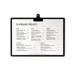 클립보드프로젝트 잉글랜드 젠틀블랙 클립보드 가로형 A4, 블랙, 1개