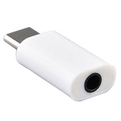 위고투 삼성 갤럭시 이어폰 단자 변환 젠더 3.5mm 마이크로 USB타입 C 어댑터 컨버터, 화이트, 1개