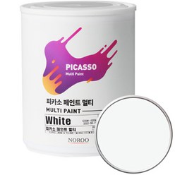 노루페인트 피카소 페인트 멀티 1L, 클라우드화이트 SP0010, 1개