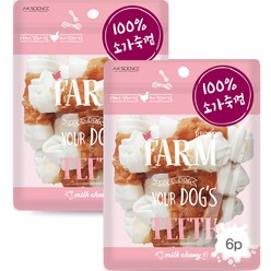 팜레시피 반려견 말이 츄잉껌 40g x 6p, 2개, 치킨