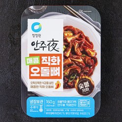 청정원 안주야 매콤직화오돌뼈, 160g, 1개