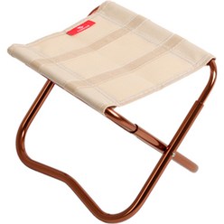 카디움 두랄루민 미니 낚시 등산 캠핑 접이식 의자 소형 ES-709, 아이보리, 1개