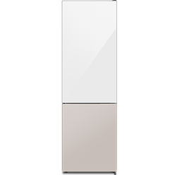 하이얼 글램 글라스 일반형 냉장고 244L 방문설치, 화이트 + 베이지, HRP255MDWE
