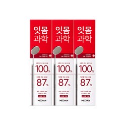 메디안 잇몸과학 치약 스트롱민트, 120g, 3개