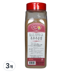 내츄럴스파이스 흑후추 분말, 450g, 3개