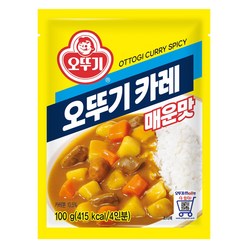 오뚜기 카레 과립형 매운맛, 100g, 1개