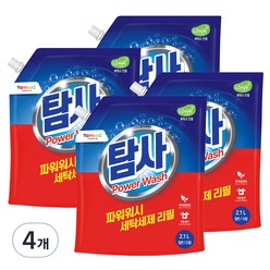 탐사 파워워시 세탁세제, 2.1L, 4개