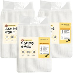 미스터추추 강아지 배변패드 50x40 18g, 100개입, 3개