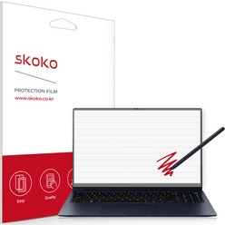 스코코 갤럭시북 2 프로 360 도화지 종이질감 노트북 액정보호필름, 1개
