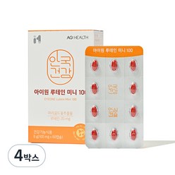 안국건강 New 루테인 미니 100, 4박스, 6g