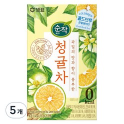 순작 콜드브루 아이스티 청귤차 티백, 1.8g, 20개입, 5개