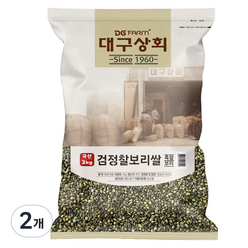 대구상회 2023년산 햇곡 국내산 검정 찰보리쌀, 2개, 4kg