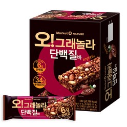 오리온 오 그래놀라 단백질바, 480g, 1개