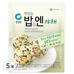 청정원 맛있는밥&엔 야채, 24g, 5개