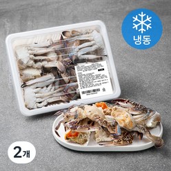 바다자리 국산 절단손질꽃게 (냉동), 500g, 2개