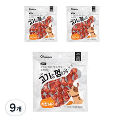 요셉트레이딩 고기랑 껌이랑 강아지 간식 14p, 치킨맛, 9개