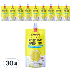 레몬킹 비타민C 1000 곤약젤리 레몬, 130ml, 30개