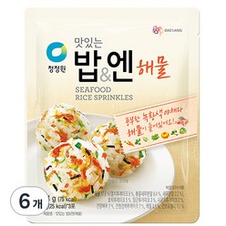 대상 청정원 맛있는 밥 & 엔 해물, 24g, 6개