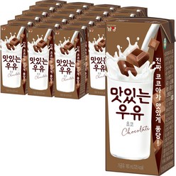 맛있는 우유GT 초코우유, 180ml, 24개