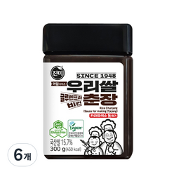 진미 우리쌀 춘장, 6개, 300g