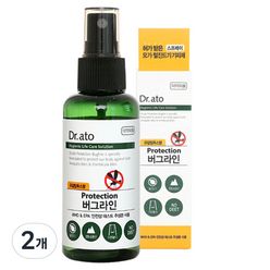 닥터아토 프로텍션 버그라인 해충기피스프레이, 60ml, 2개