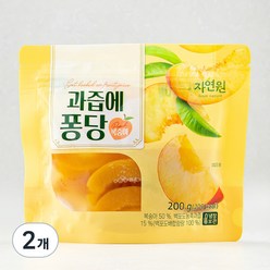 자연원 과즙에 퐁당 복숭아, 200g, 2개