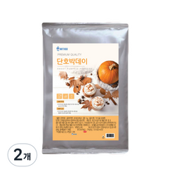 위드고 단호박데이 라떼 만들기 파우더, 1kg, 2개