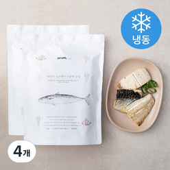 오름 어린이 노르웨이 고등어 순살 (냉동), 400g, 4개